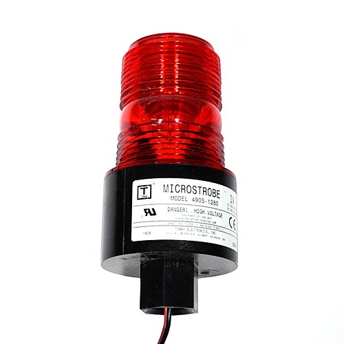 Tomar 490S-1280 Red $101.42 490S-1280-R 1/2 Female Pipe Mount DC Strobe